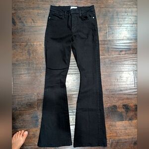 Frame Black Denim Good condition Le Flare Jeans in size 28 women's (fits 27/28)